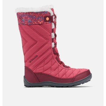 Columbia Laarzen Meisjes, Minx Mid III Print Waterproof Omni-Heat DonkerFuchsie, 29NHTPQRA